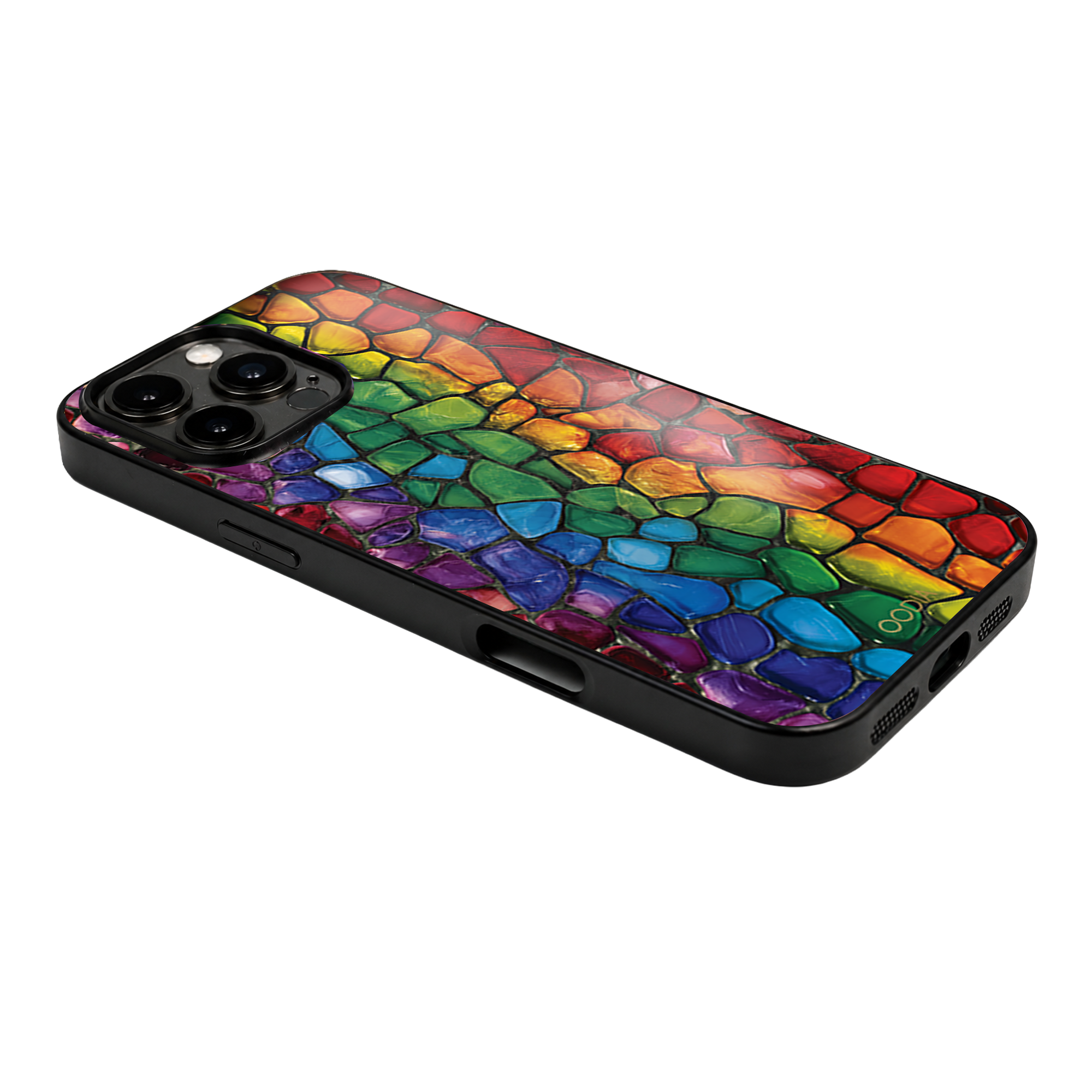 “Mosaic Reverie” Rainbow Pebbles Phone Case for iPhone & Samsung