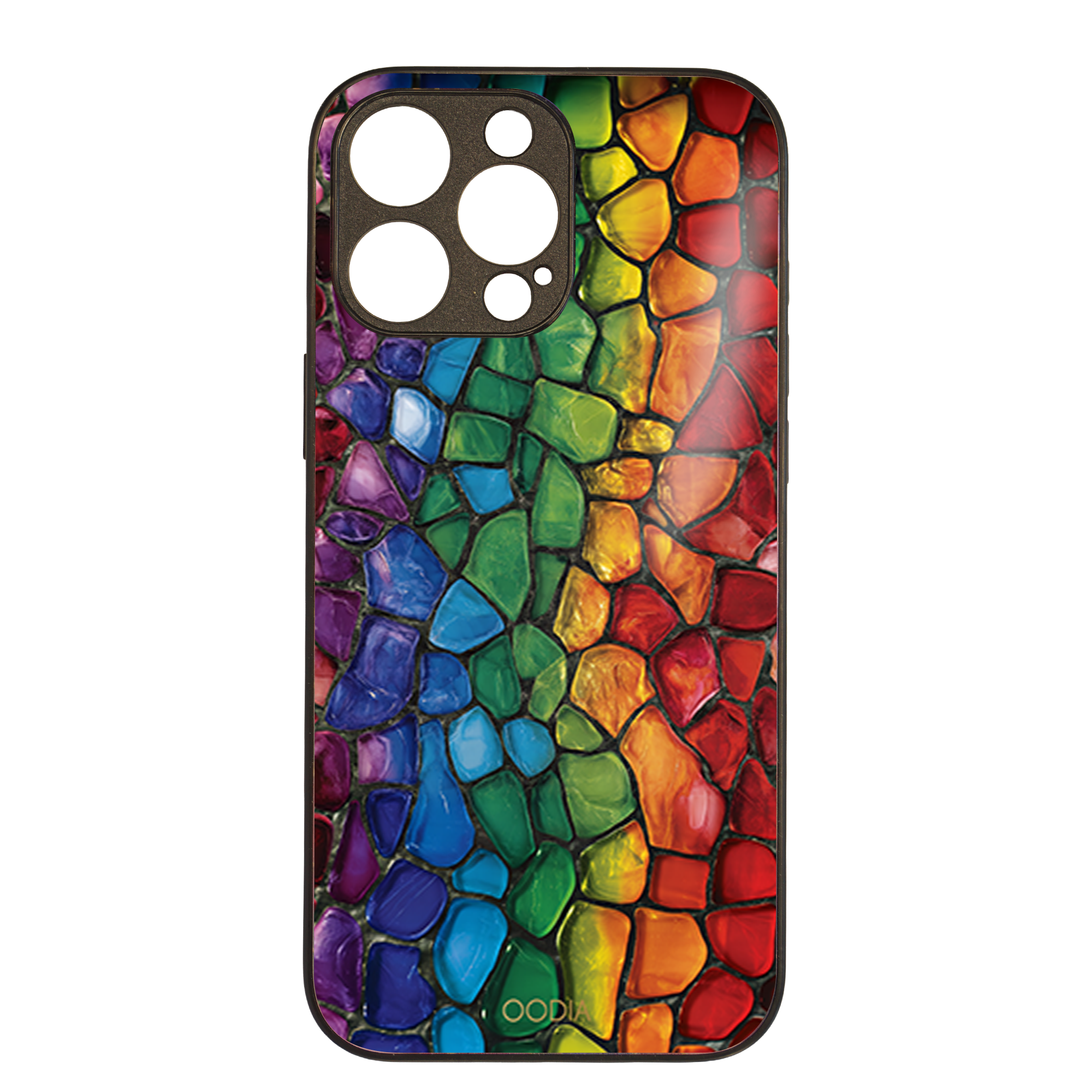 “Mosaic Reverie” Rainbow Pebbles Phone Case for iPhone & Samsung