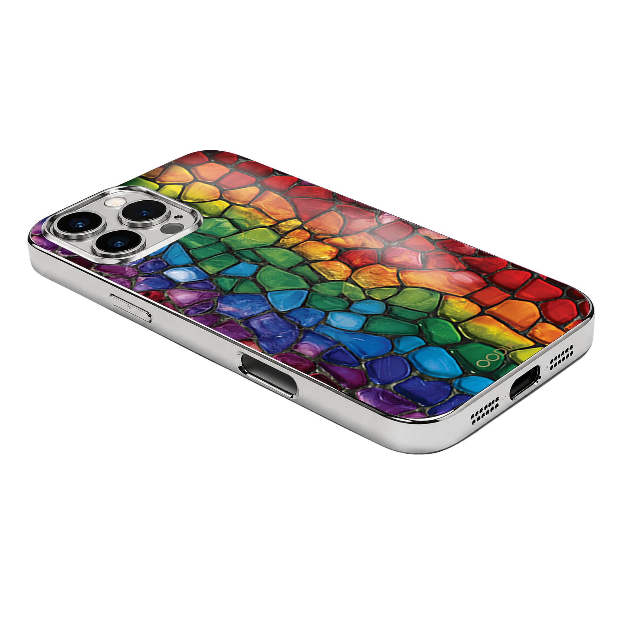 “Mosaic Reverie” Rainbow Pebbles Phone Case for iPhone & Samsung