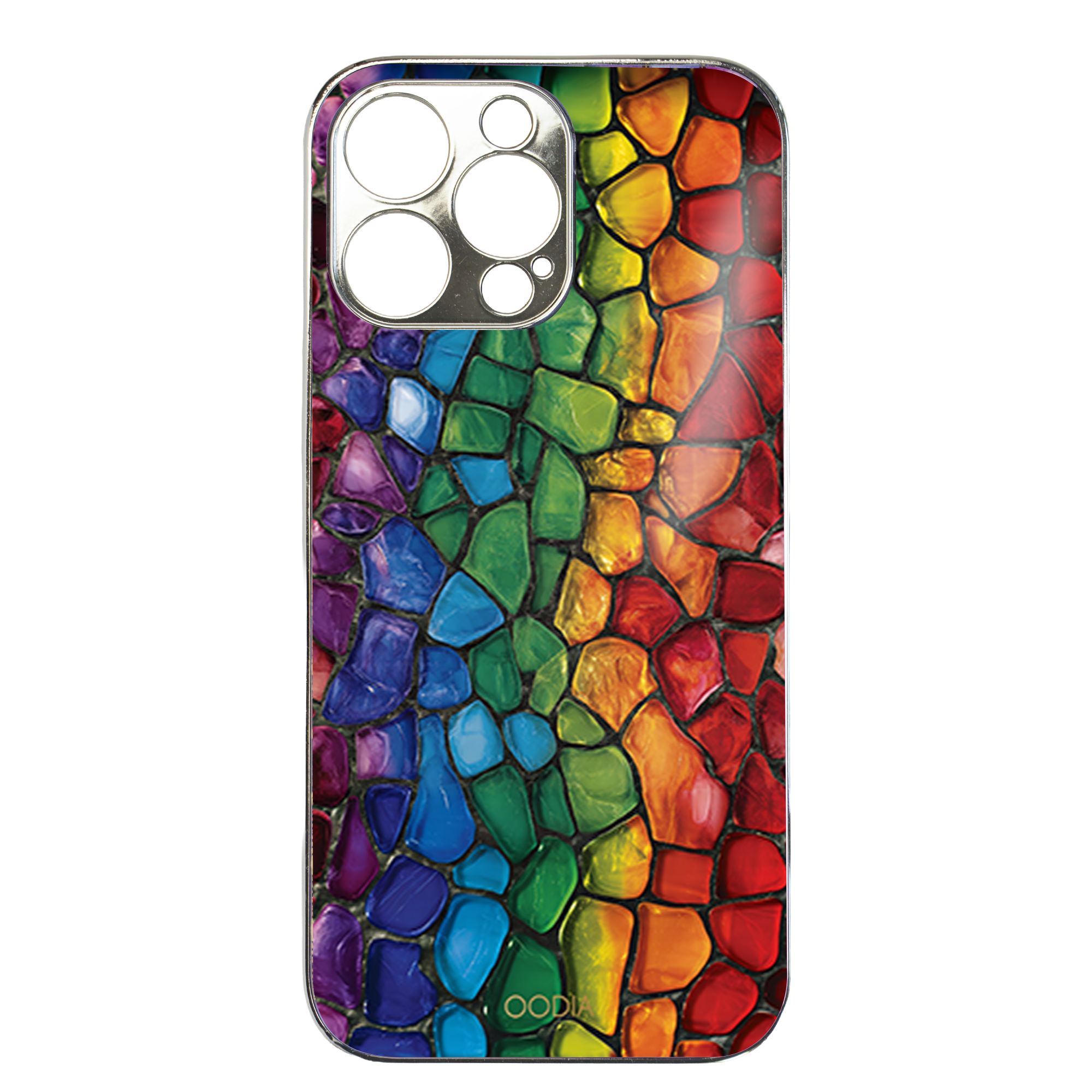 “Mosaic Reverie” Rainbow Pebbles Phone Case for iPhone & Samsung