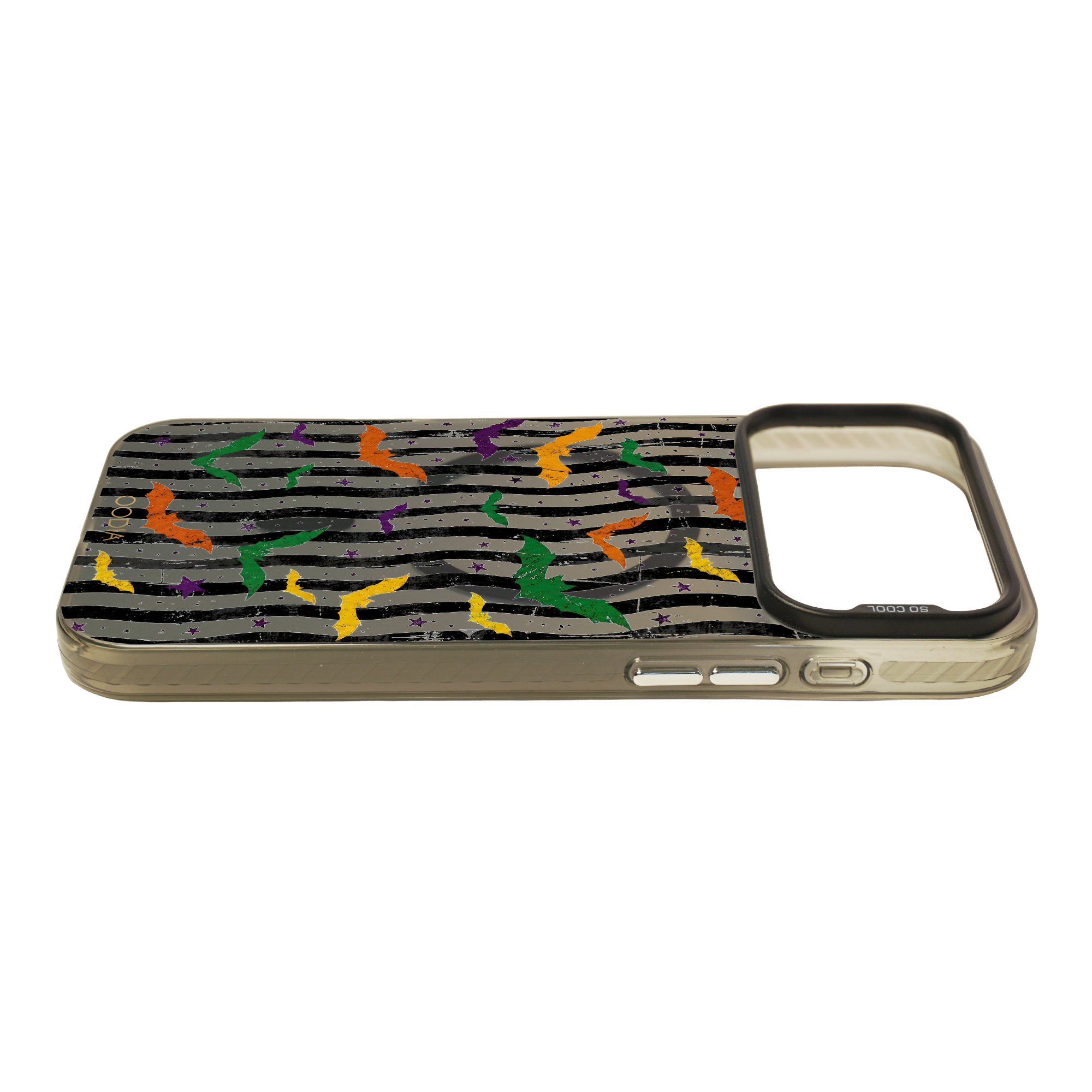 “Stripe & Spell Halloween” Wicked Wings in Stripes Phone Case for iPhone & Samsung & Xiaomi, MagSafe Compatible
