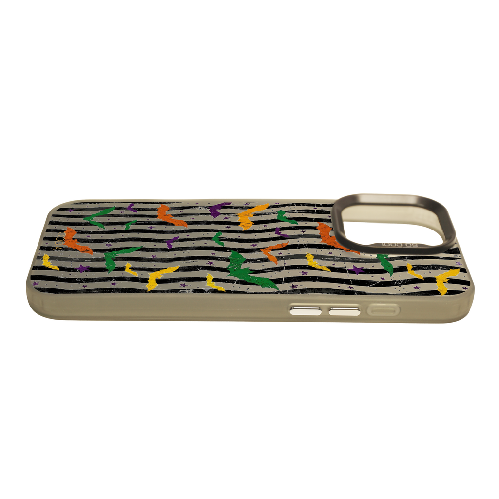 “Stripe & Spell Halloween” Wicked Wings in Stripes Phone Case for iPhone & Samsung & Xiaomi, MagSafe Compatible