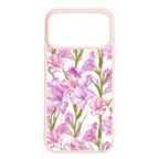 “Your Month in Bloom” August Pink Gladiolus Phone Case for iPhone & Samsung, MagSafe Compatible