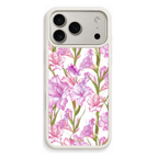 “Your Month in Bloom” August Pink Gladiolus Phone Case for iPhone & Samsung, MagSafe Compatible