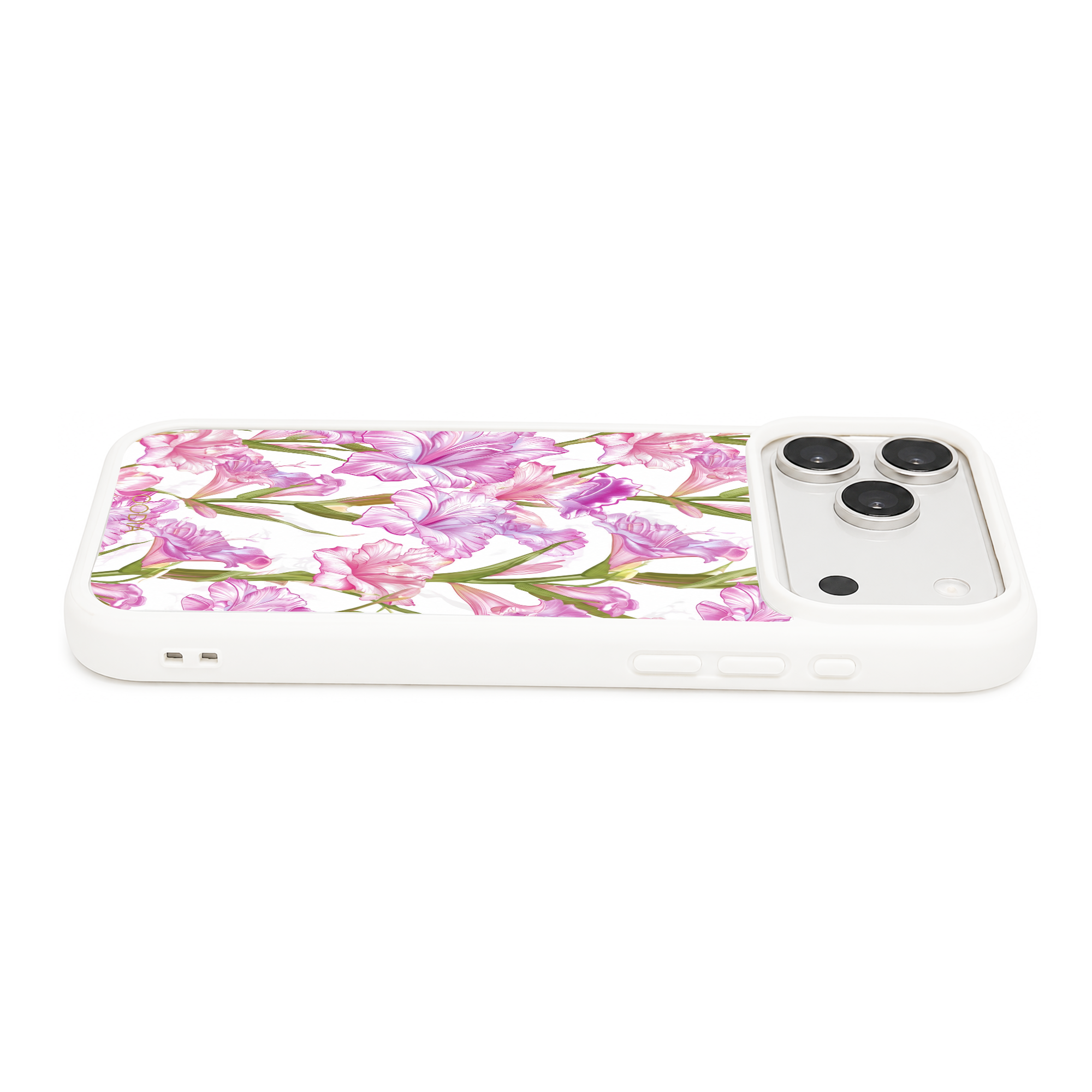 “Your Month in Bloom” August Pink Gladiolus Phone Case for iPhone & Samsung, MagSafe Compatible