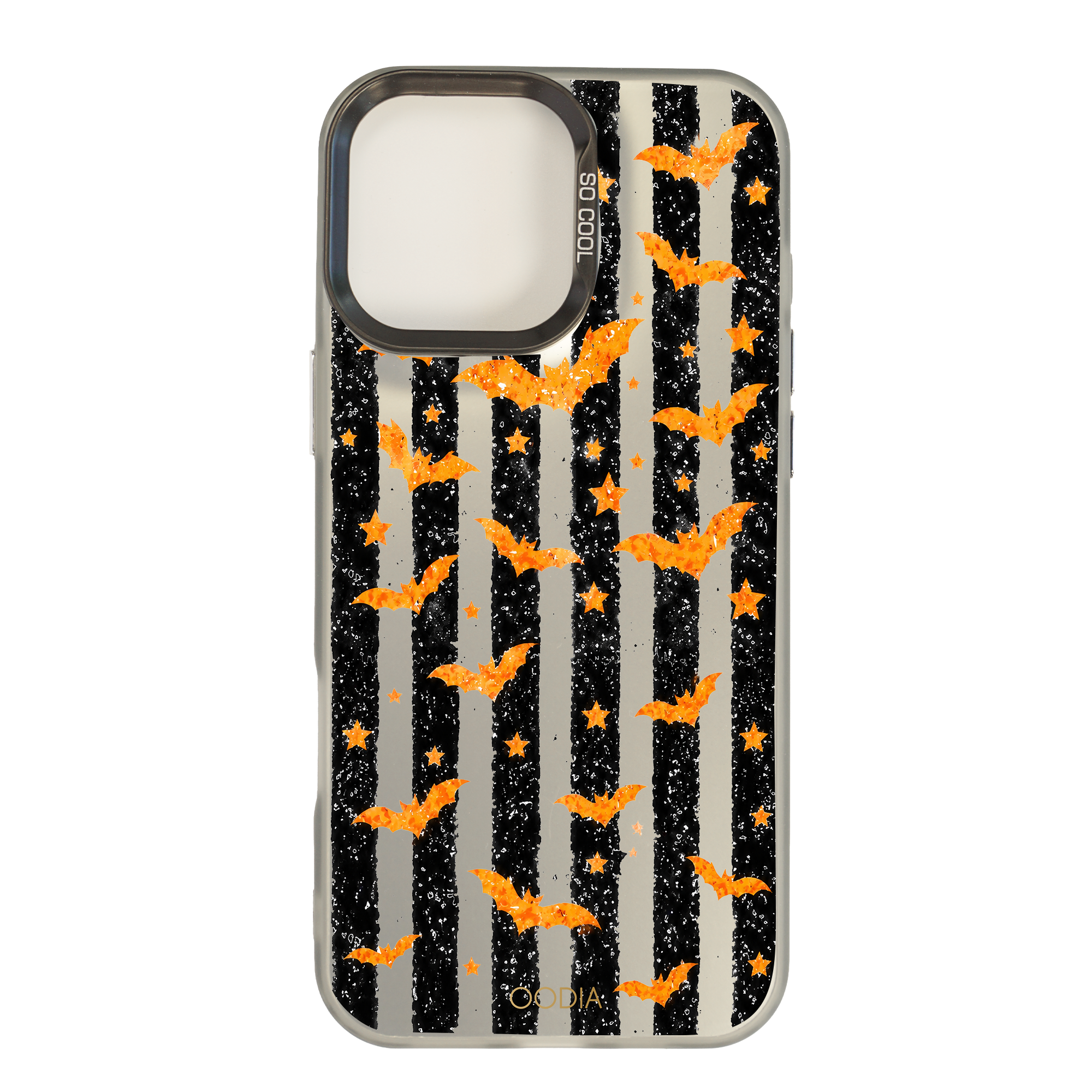 “Stripe & Spell Halloween” Batty After Dark Phone Case for iPhone & Samsung & Xiaomi, MagSafe Compatible