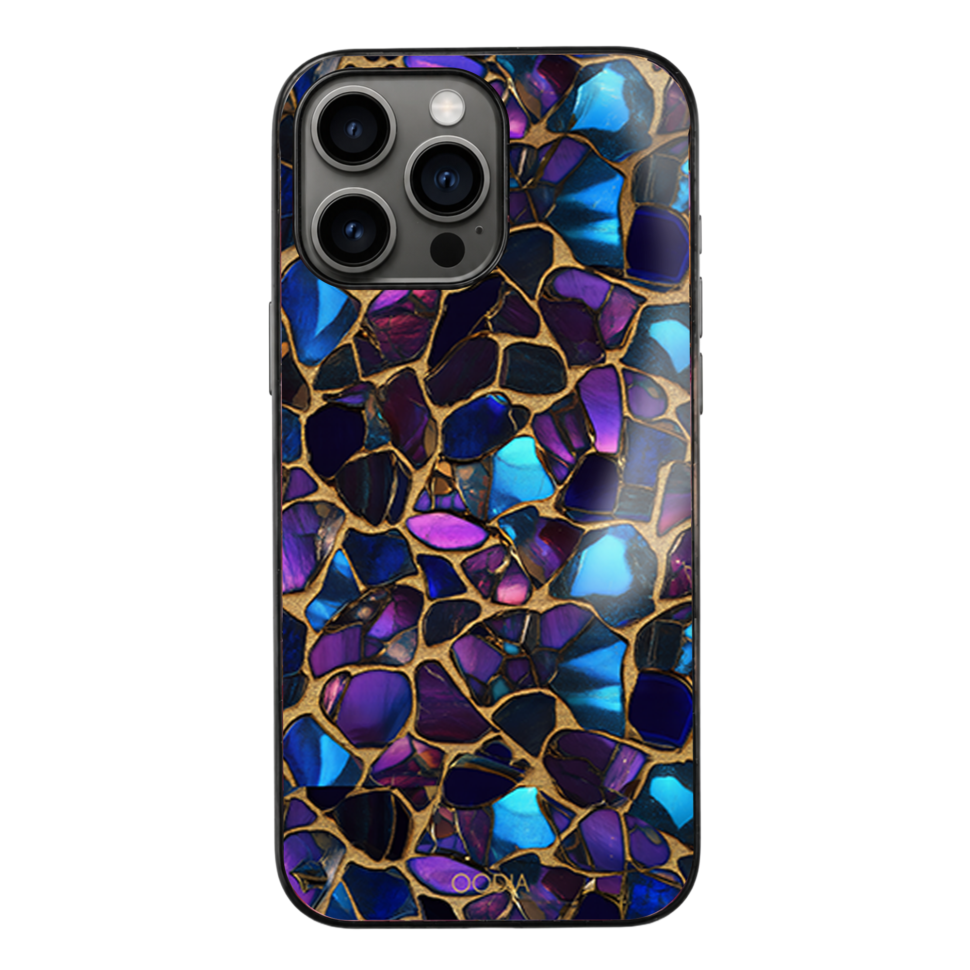 “Mosaic Reverie” Black Opal Night Phone Case for iPhone & Samsung