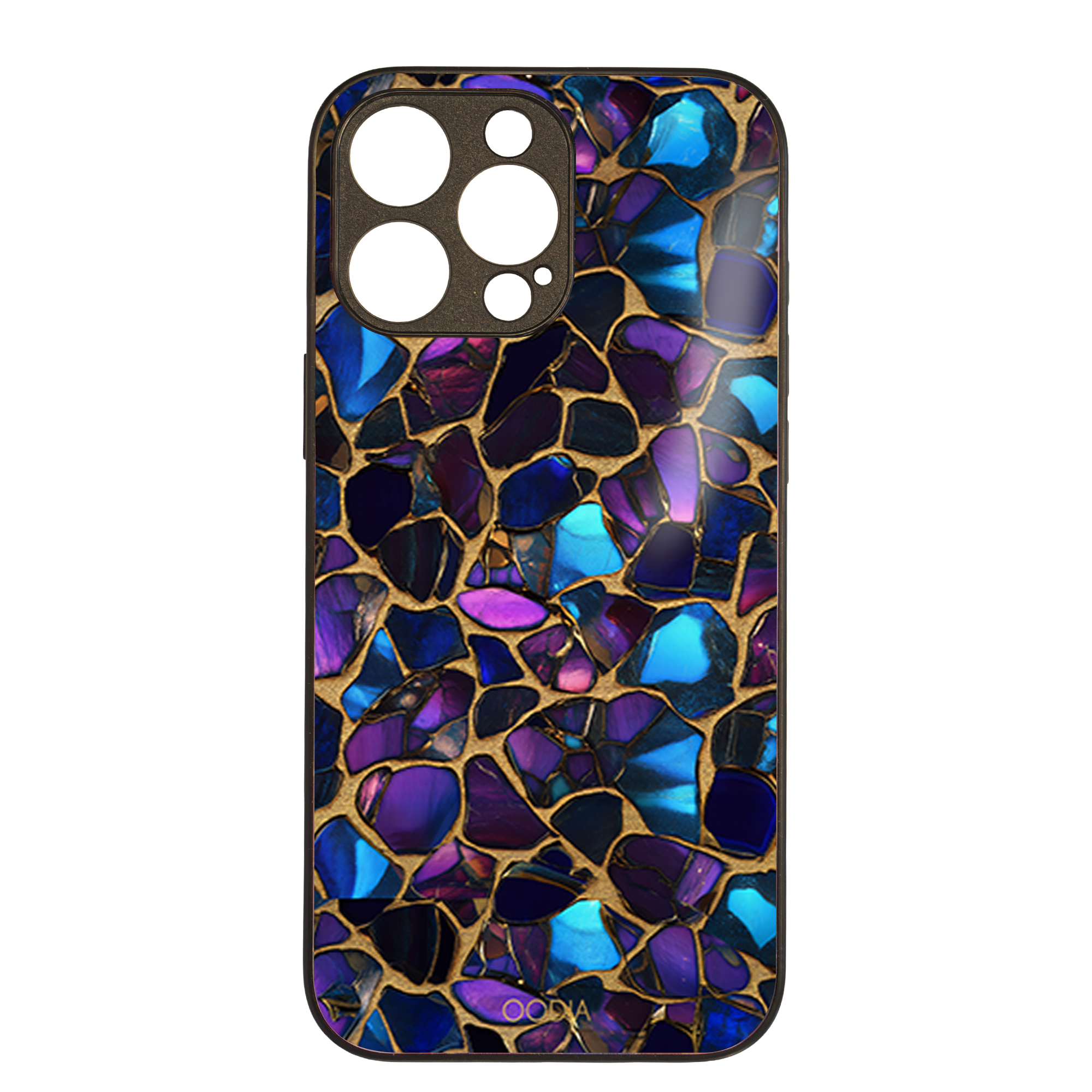 “Mosaic Reverie” Black Opal Night Phone Case for iPhone & Samsung