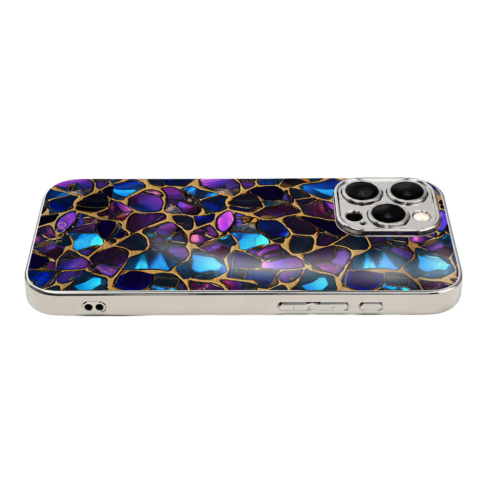 “Mosaic Reverie” Black Opal Night Phone Case for iPhone & Samsung