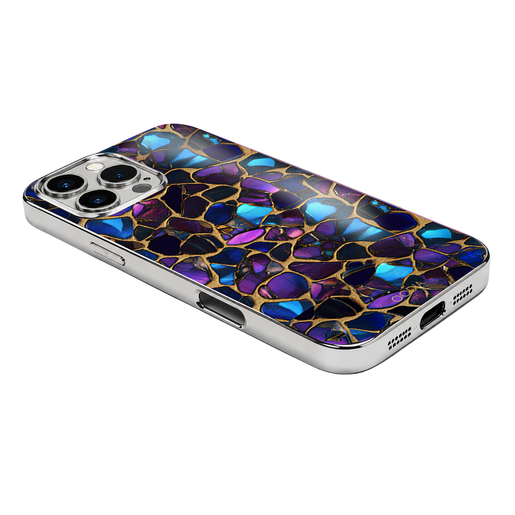 “Mosaic Reverie” Black Opal Night Phone Case for iPhone & Samsung