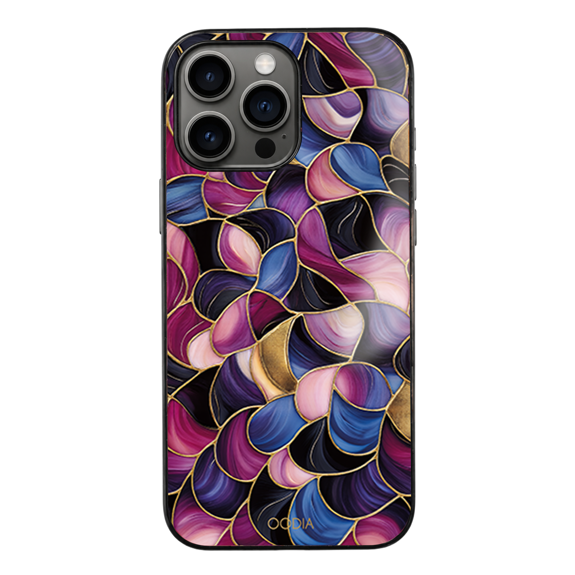 "Mosaic Reverie" Blossom Dust iPhone Case – Glossy Finish