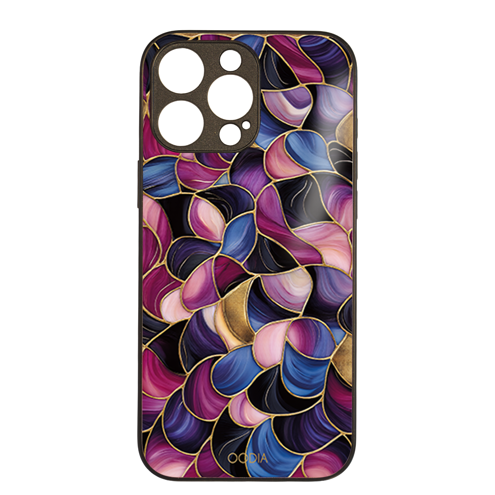 "Mosaic Reverie" Blossom Dust iPhone Case – Glossy Finish