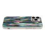 "Mosaic Reverie" Blurred Aurora iPhone Case – Glossy Finish