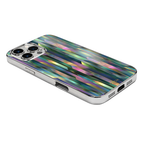 "Mosaic Reverie" Blurred Aurora iPhone Case – Glossy Finish