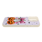 “Stripe & Spell Halloween” Bow & Jack Smiles Phone Case for iPhone & Samsung & Xiaomi, MagSafe Compatible