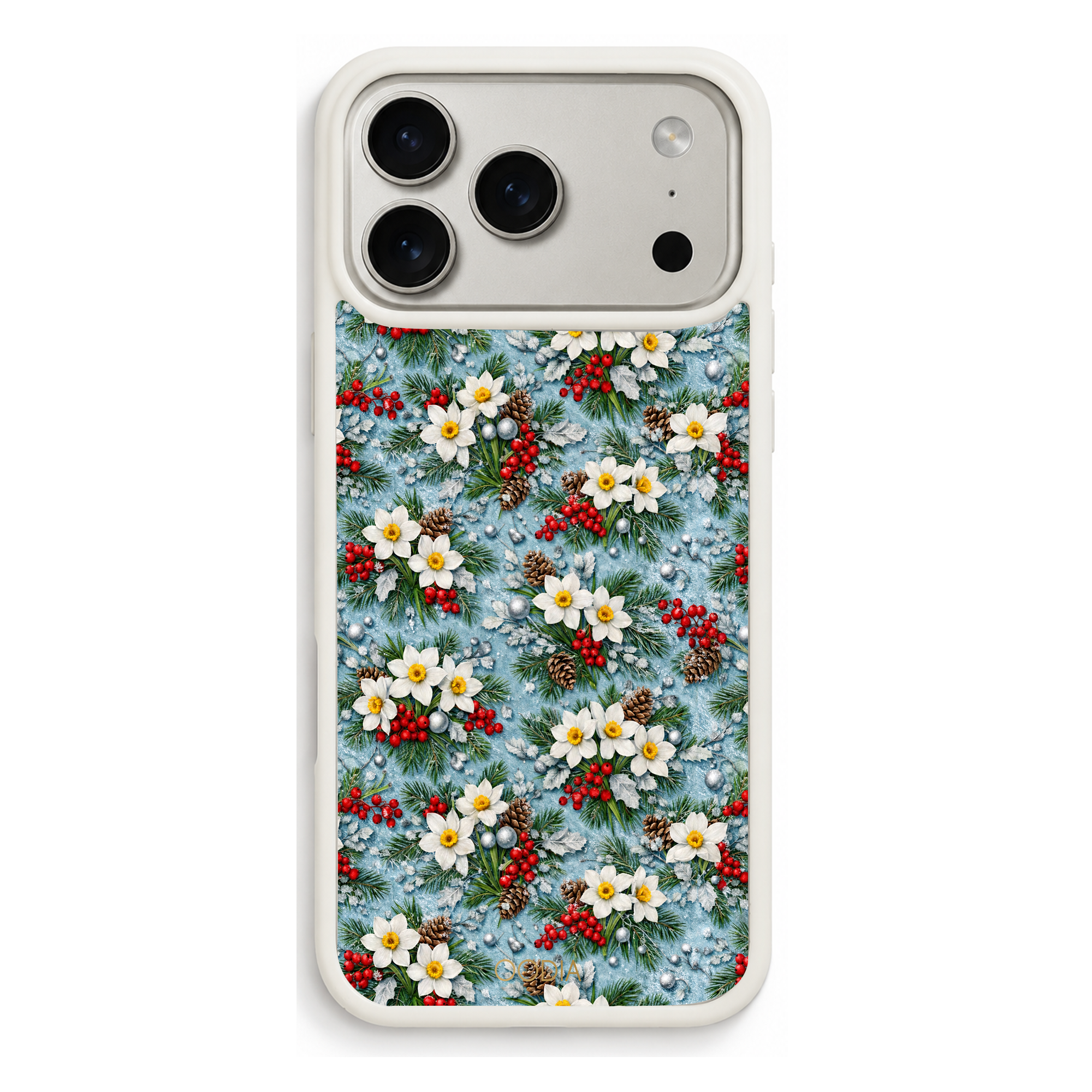 “Your Month in Bloom” December Winter Narcissus Phone Case for iPhone & Samsung, MagSafe Compatible