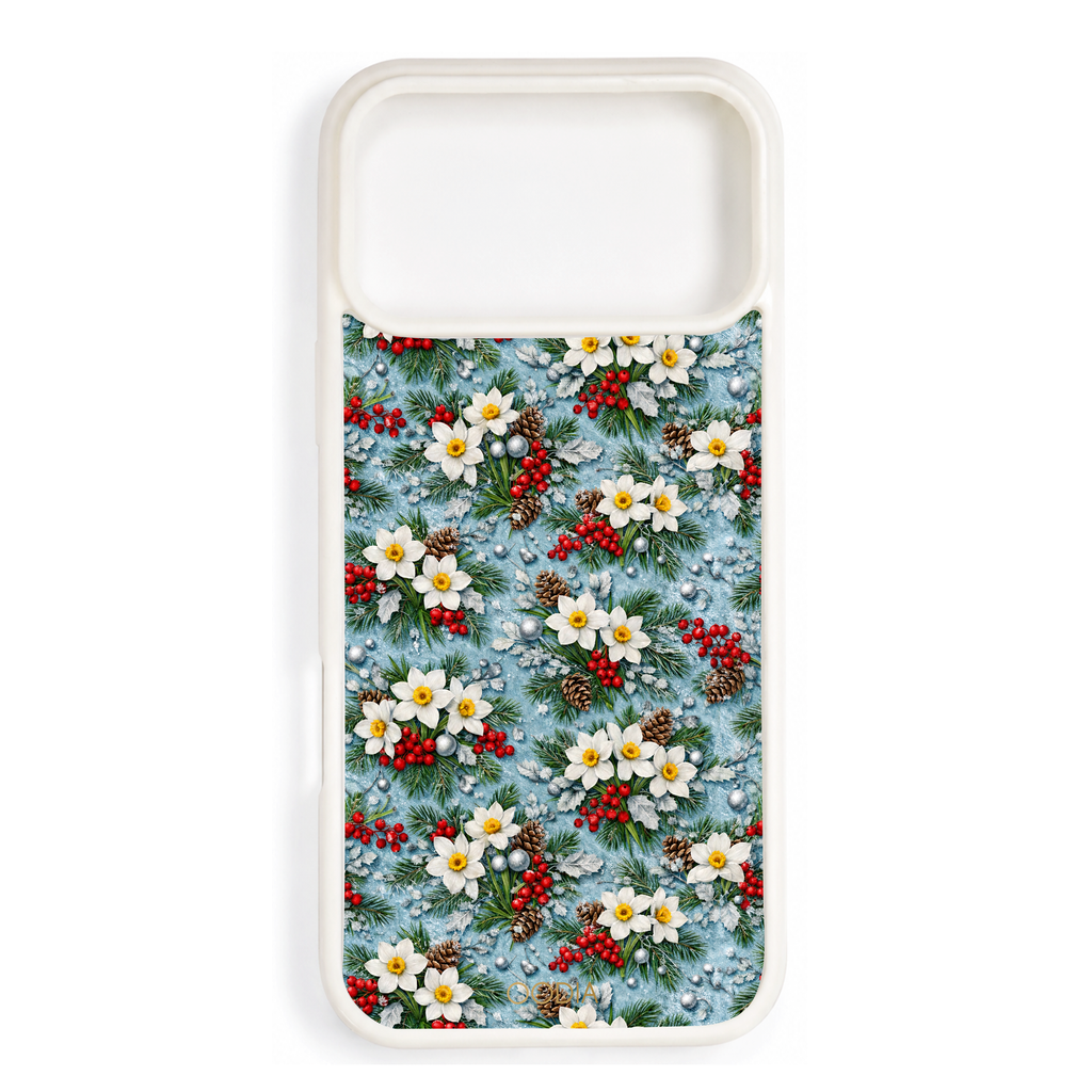 “Your Month in Bloom” December Winter Narcissus Phone Case for iPhone & Samsung, MagSafe Compatible