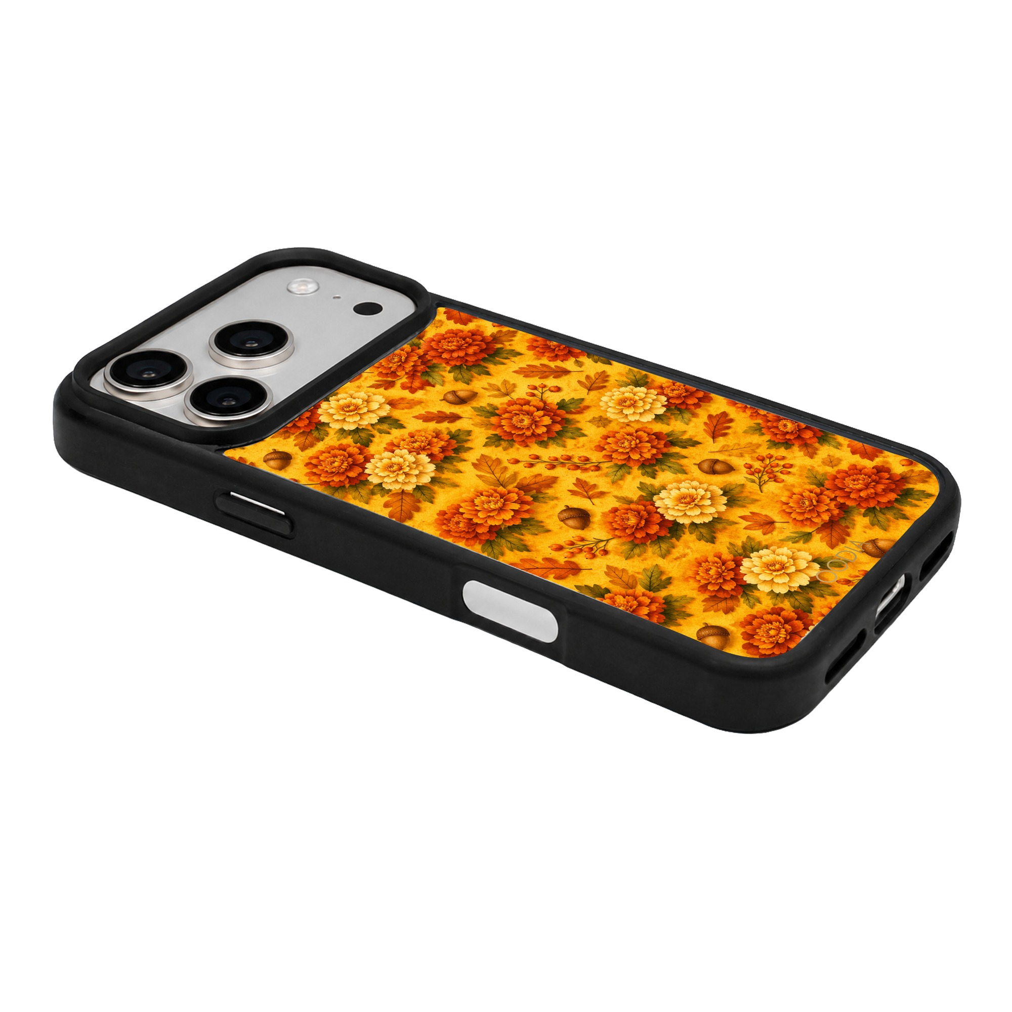 “Your Month in Bloom” October Marigold Glow Phone Case for iPhone & Samsung, MagSafe Compatible