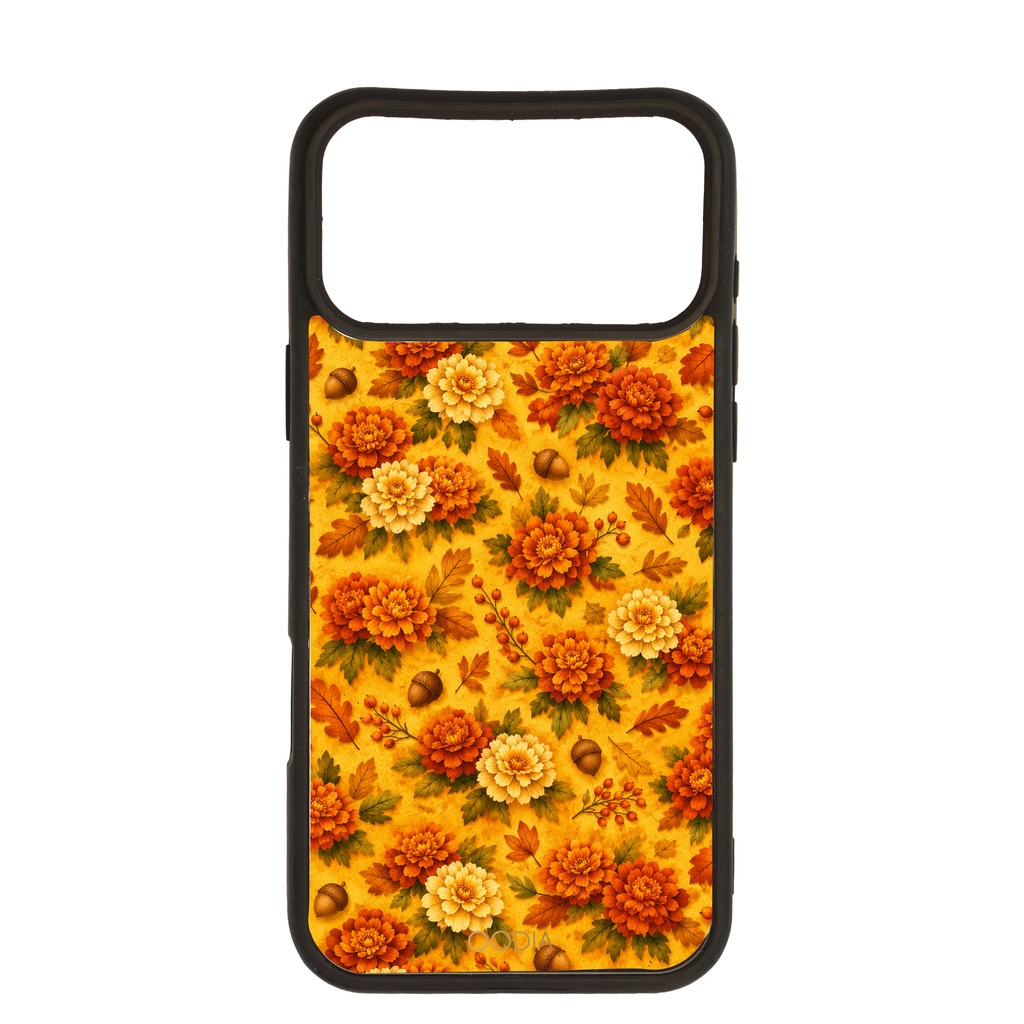 “Your Month in Bloom” October Marigold Glow Phone Case for iPhone & Samsung, MagSafe Compatible