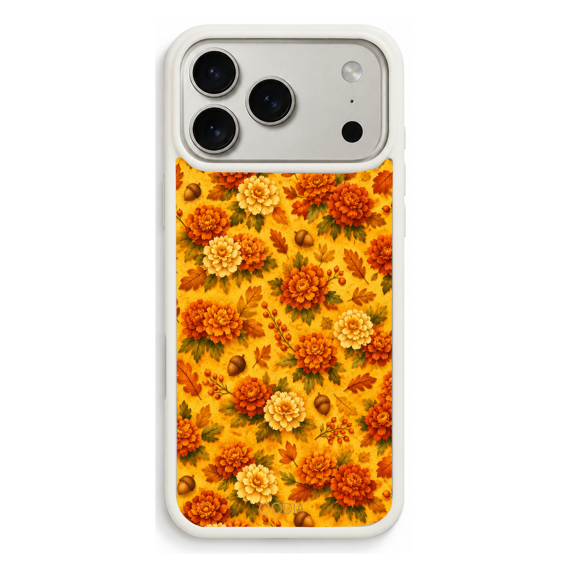 “Your Month in Bloom” October Marigold Glow Phone Case for iPhone & Samsung, MagSafe Compatible