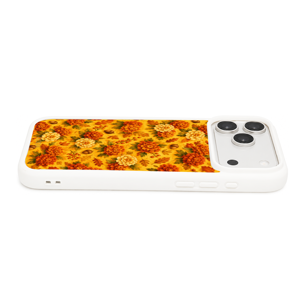 “Your Month in Bloom” October Marigold Glow Phone Case for iPhone & Samsung, MagSafe Compatible