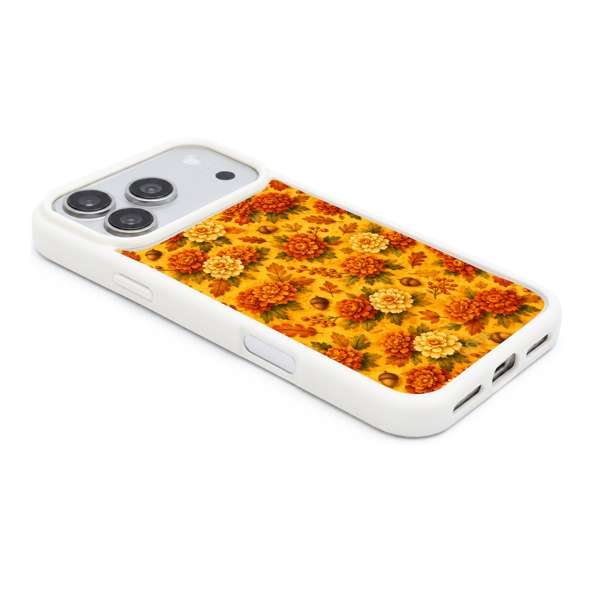 “Your Month in Bloom” October Marigold Glow Phone Case for iPhone & Samsung, MagSafe Compatible