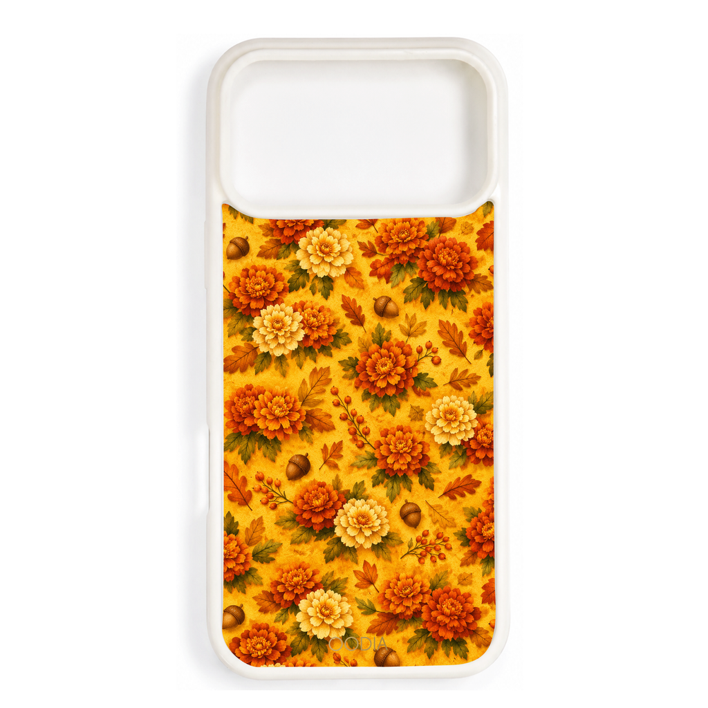 “Your Month in Bloom” October Marigold Glow Phone Case for iPhone & Samsung, MagSafe Compatible