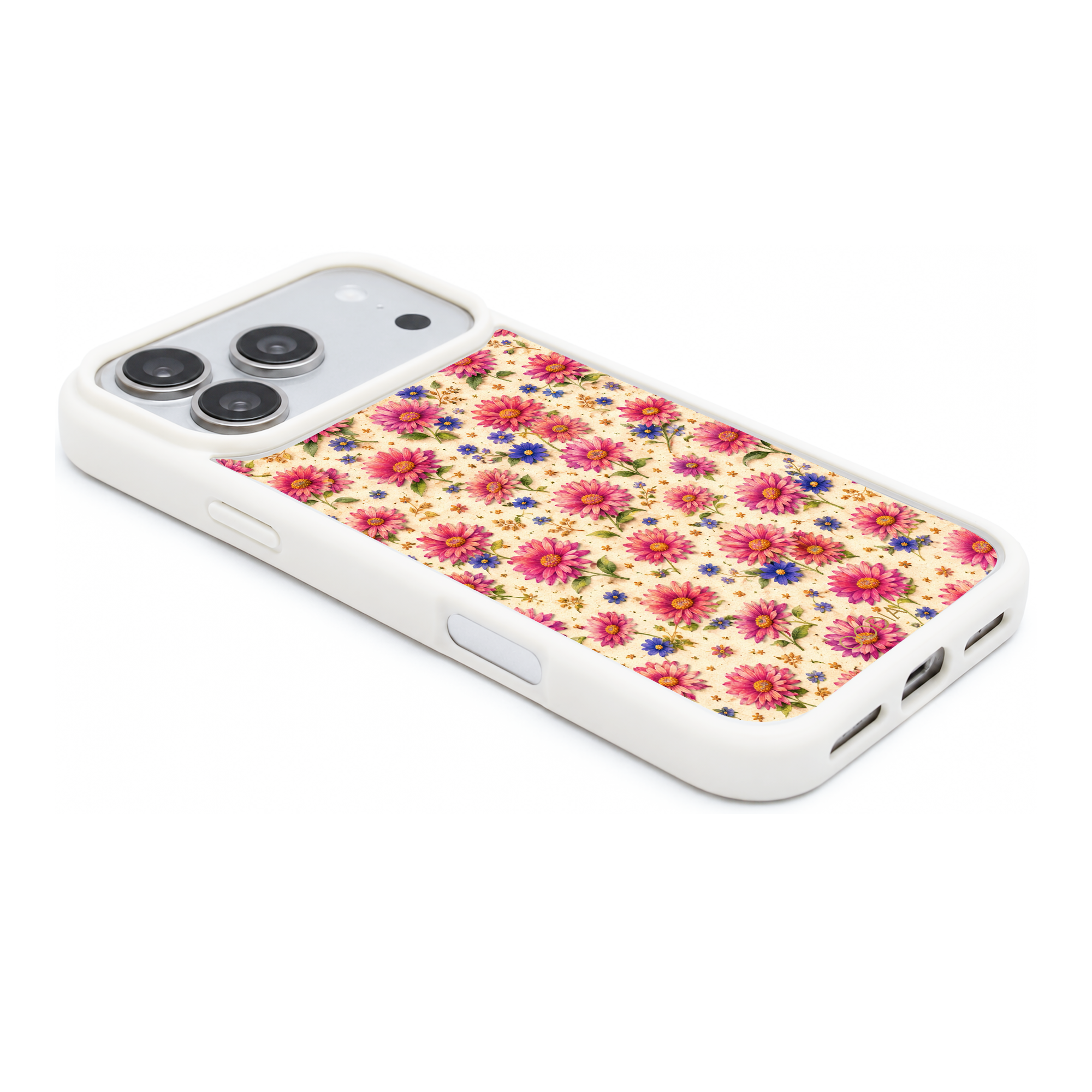 “Your Month in Bloom” September Aster Garden Phone Case for iPhone & Samsung, MagSafe Compatible