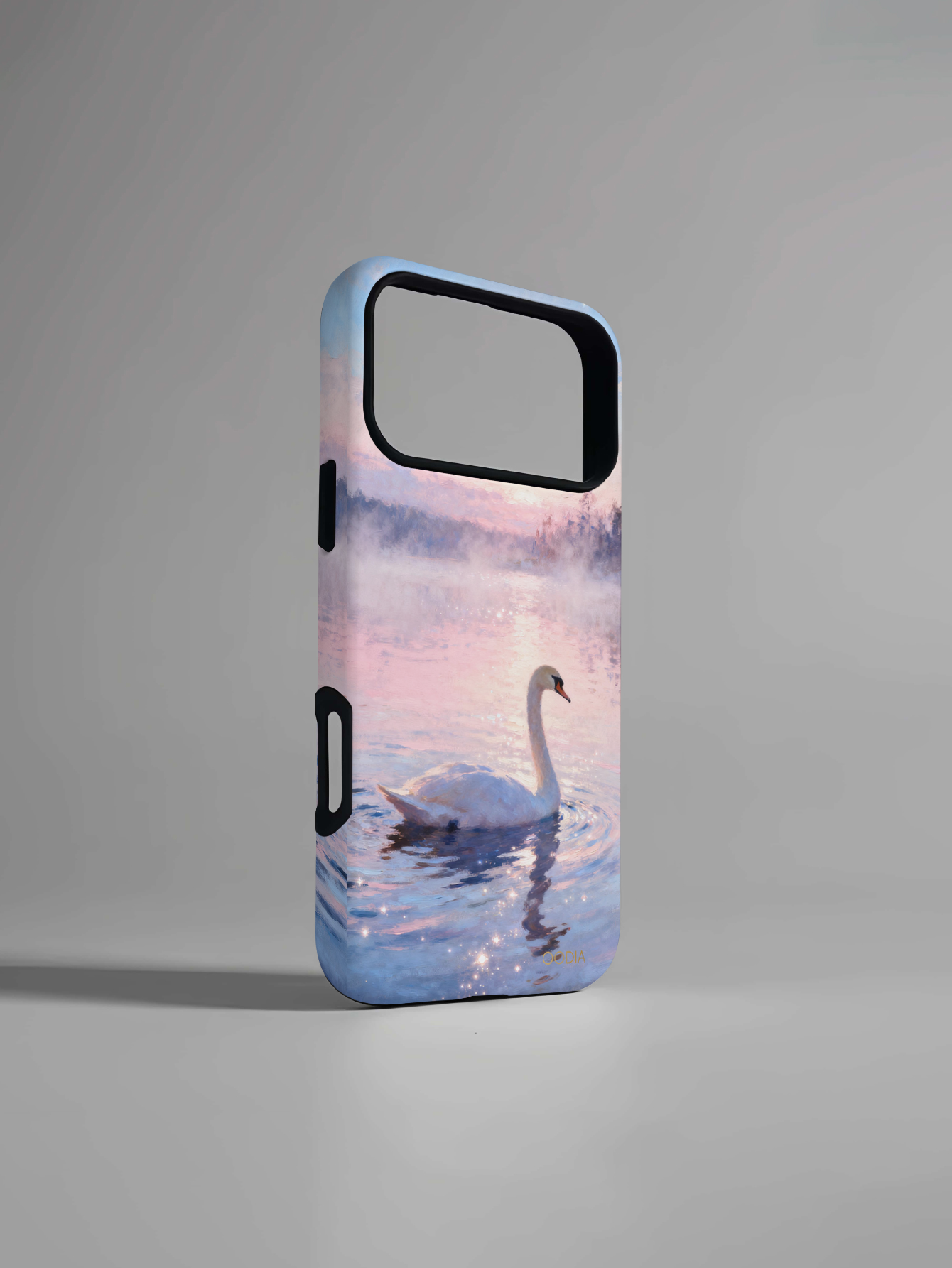 "Finnish Nature Tales" Swan Lake Dawn iPhone Case